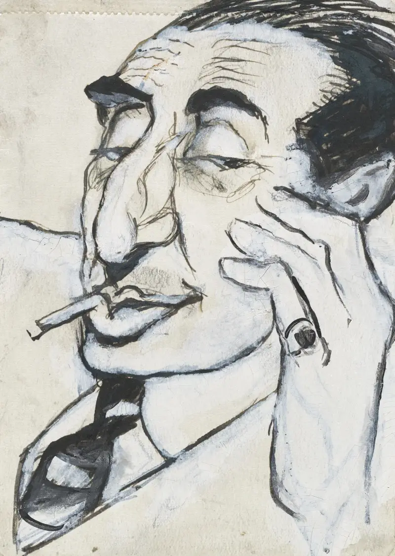 Alfred Flechtheim av Rudolf Grossmann