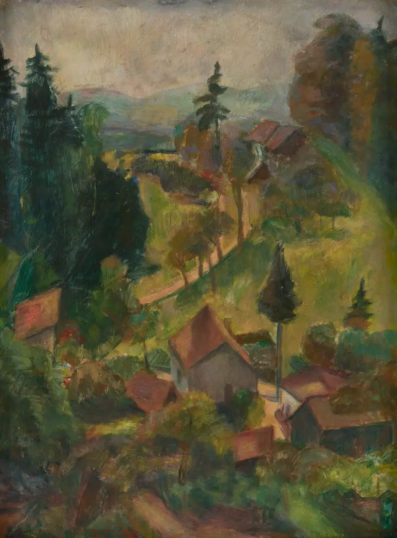 Pejzaż wiejski, Rudolf Grossmann