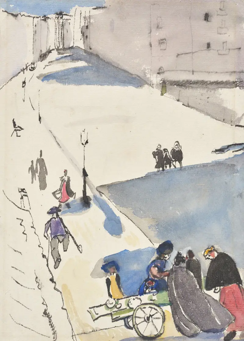 Hard Shadows on the Street av Rudolf Grossmann