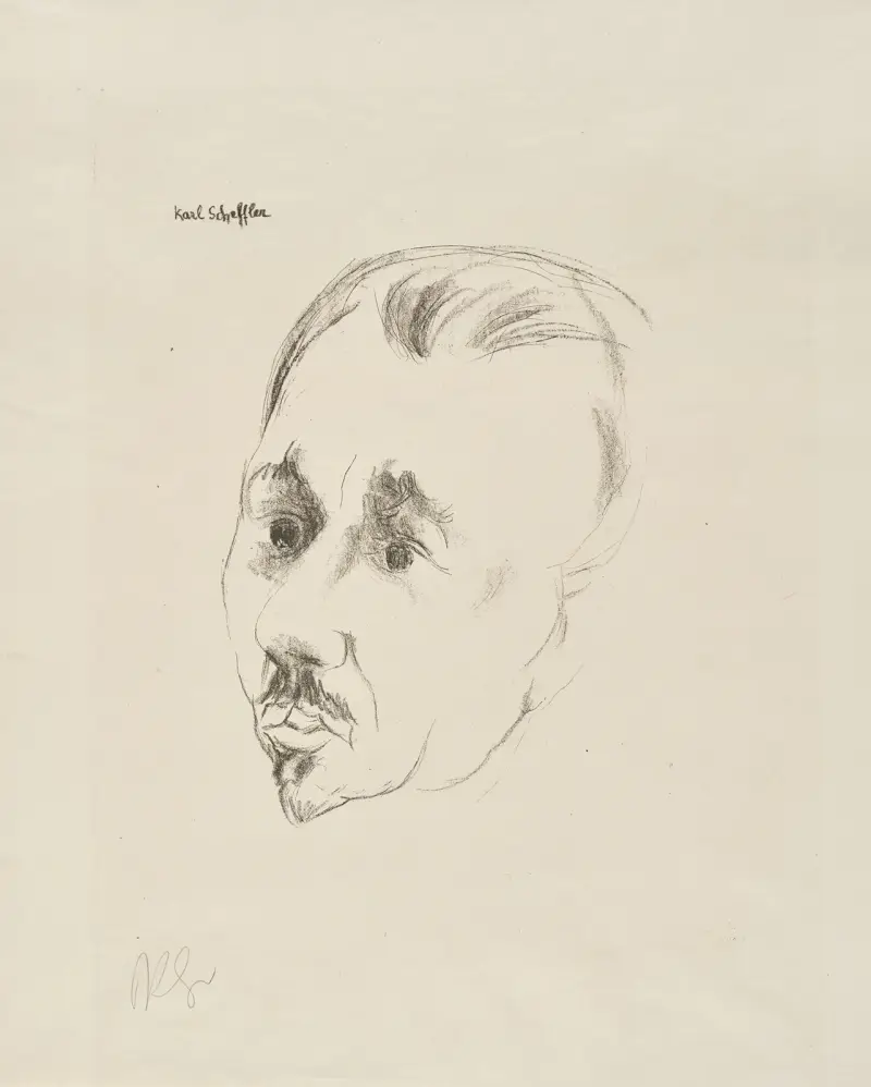 Karl Scheffler av Rudolf Grossmann