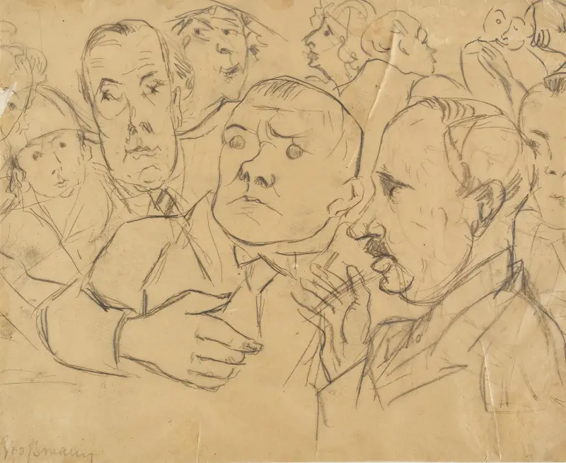 Max Beckmann in Company av Rudolf Grossmann