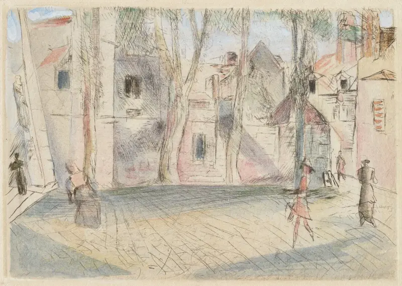 Plats i Senlis II av Rudolf Grossmann