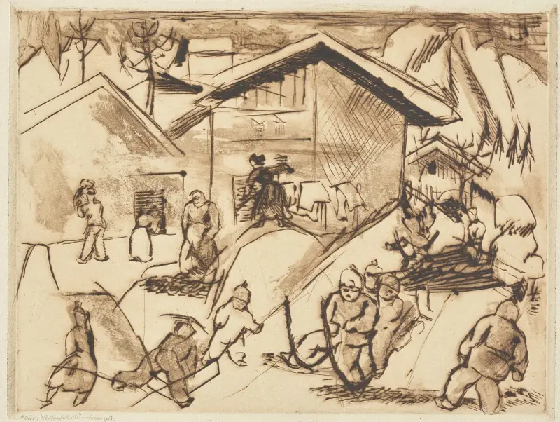 Vinter i Partenkirchen av Rudolf Grossmann