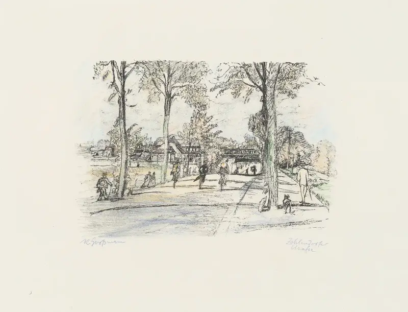 Zehlendorfer Strasse (Utanför Berlin) av Rudolf Grossmann
