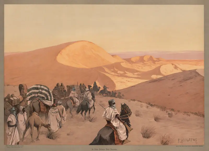Weltverkehr – In den Dünen der Sahara av Rudolf Hellgrewe