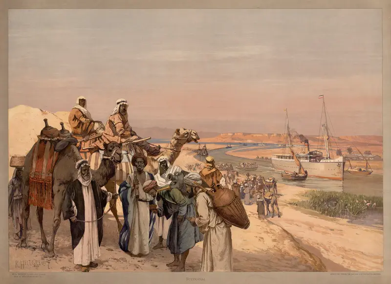 Weltverkehr – Suezkanal von Rudolf Hellgrewe