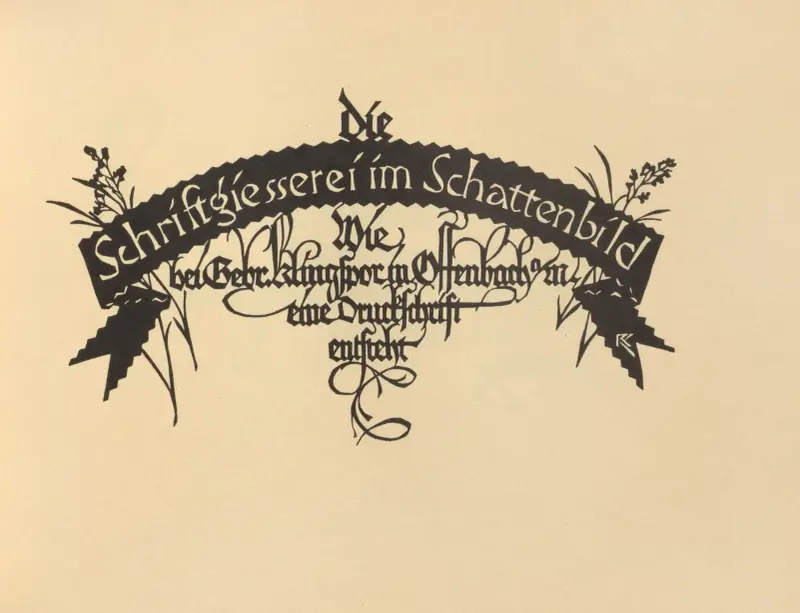 Die Schriftgiesserei im Schattenbild Pl.01 av Rudolf Koch