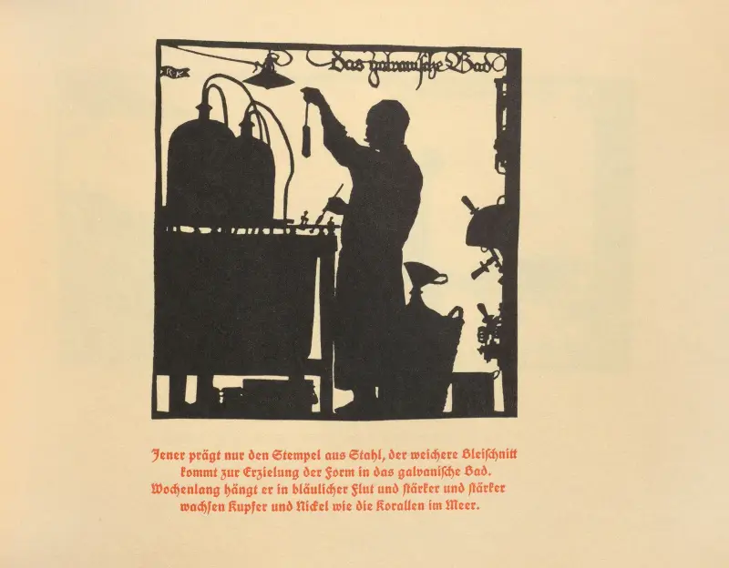 Die Schriftgiesserei im Schattenbild Pl.08 av Rudolf Koch