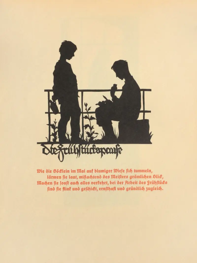 Die Schriftgiesserei im Schattenbild Pl.14 av Rudolf Koch