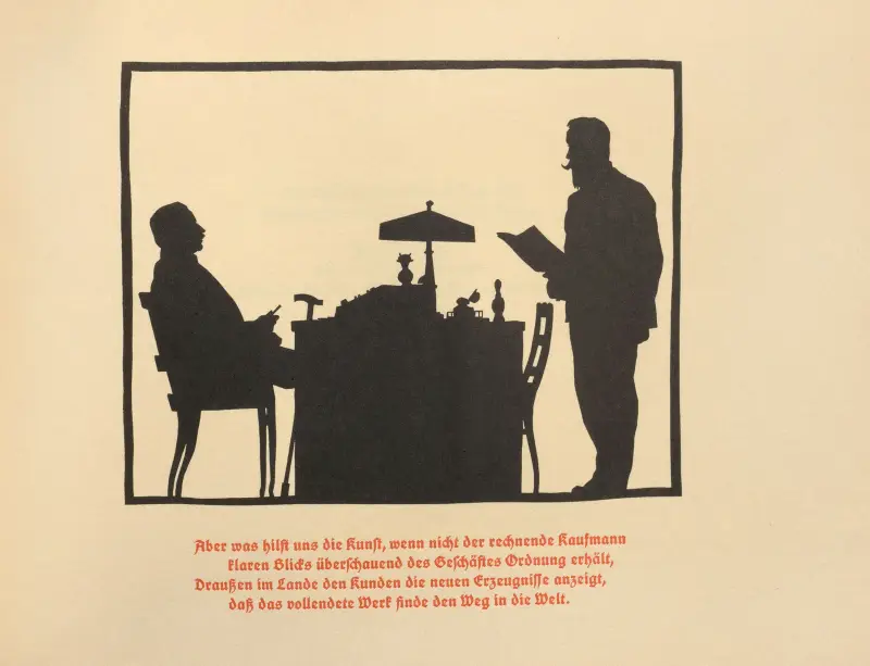 Die Schriftgiesserei im Schattenbild Pl.25 av Rudolf Koch