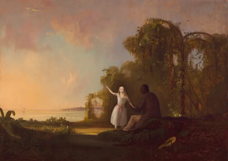 Uncle Tom and Little Eva av Robert S. Duncanson