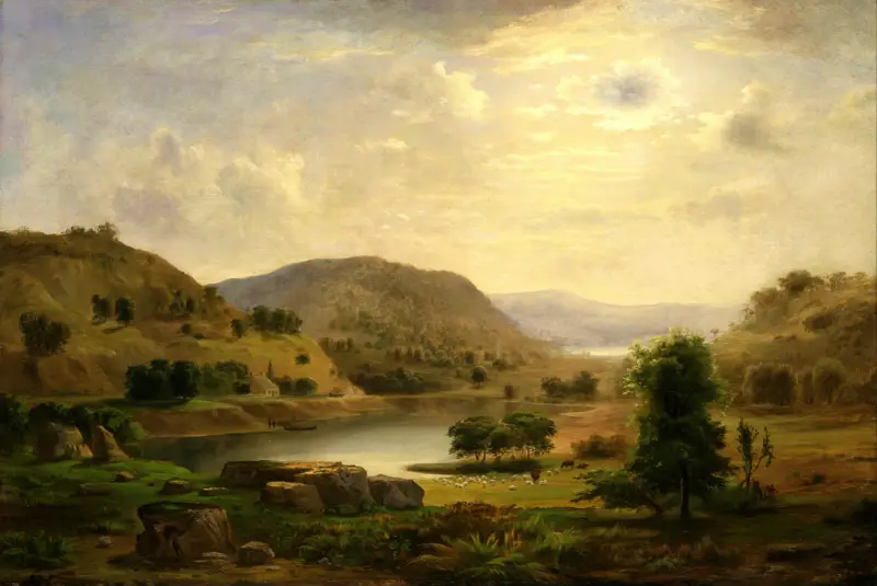 Tal mit Weideland von Robert S. Duncanson