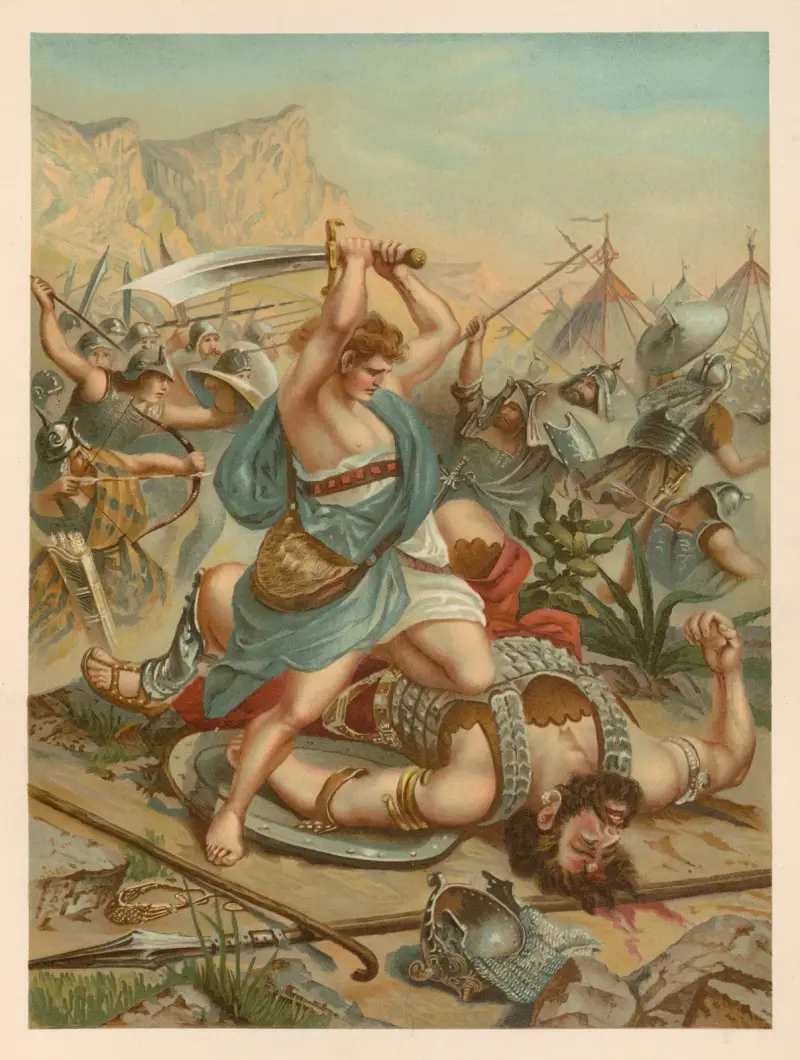 David besegrar Goliat av Jan Ladislaw Sýkora