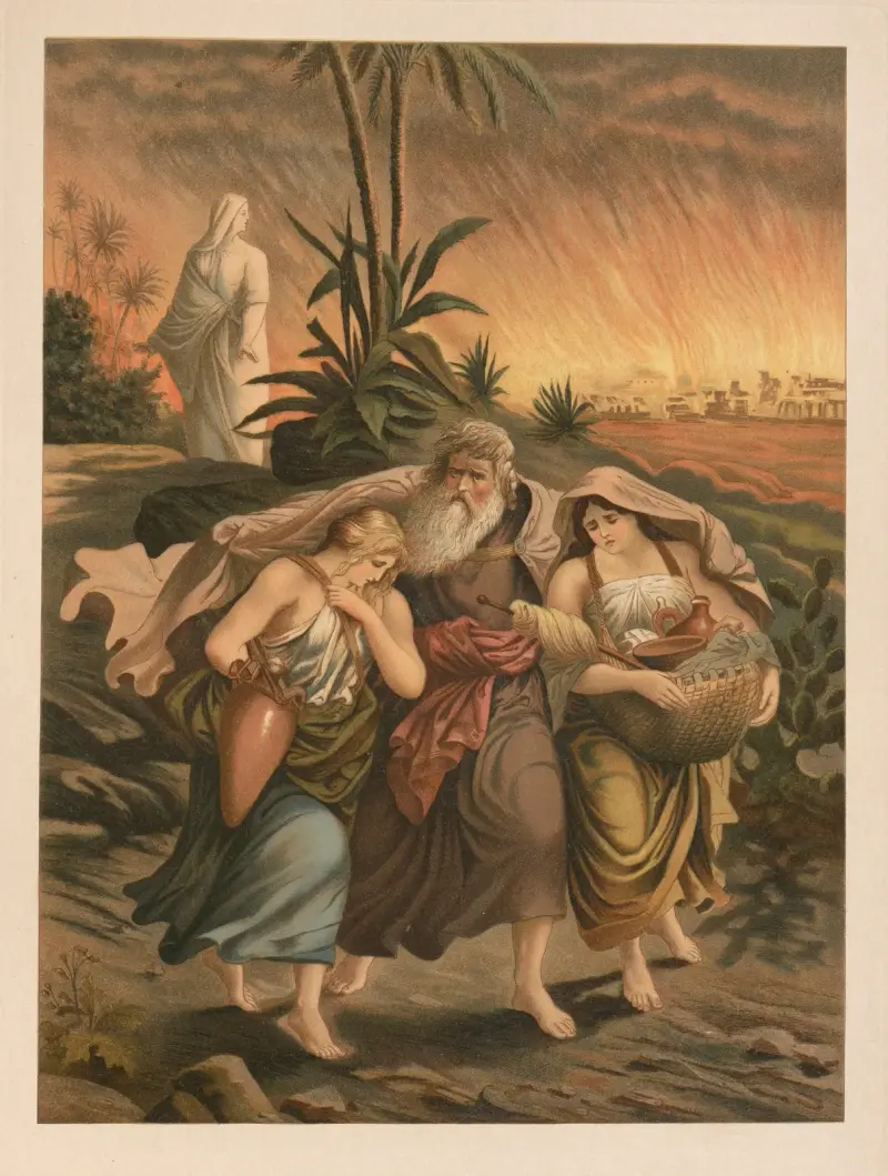 Lot flyr från Sodom av Jan Ladislaw Sýkora