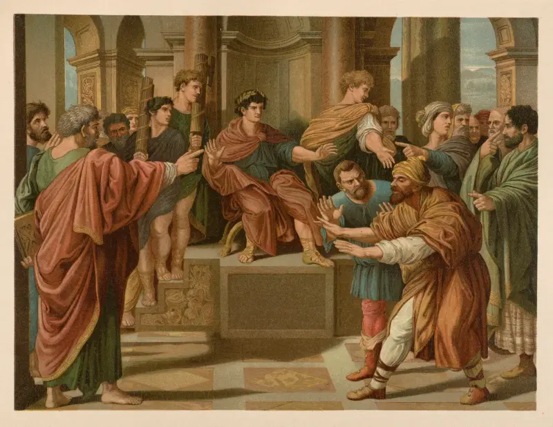 The blinding of Theophilus, the high priest av Jan Ladislaw Sýkora