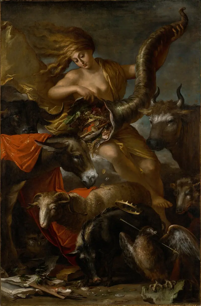 Allegory of Fortune av Salvator Rosa