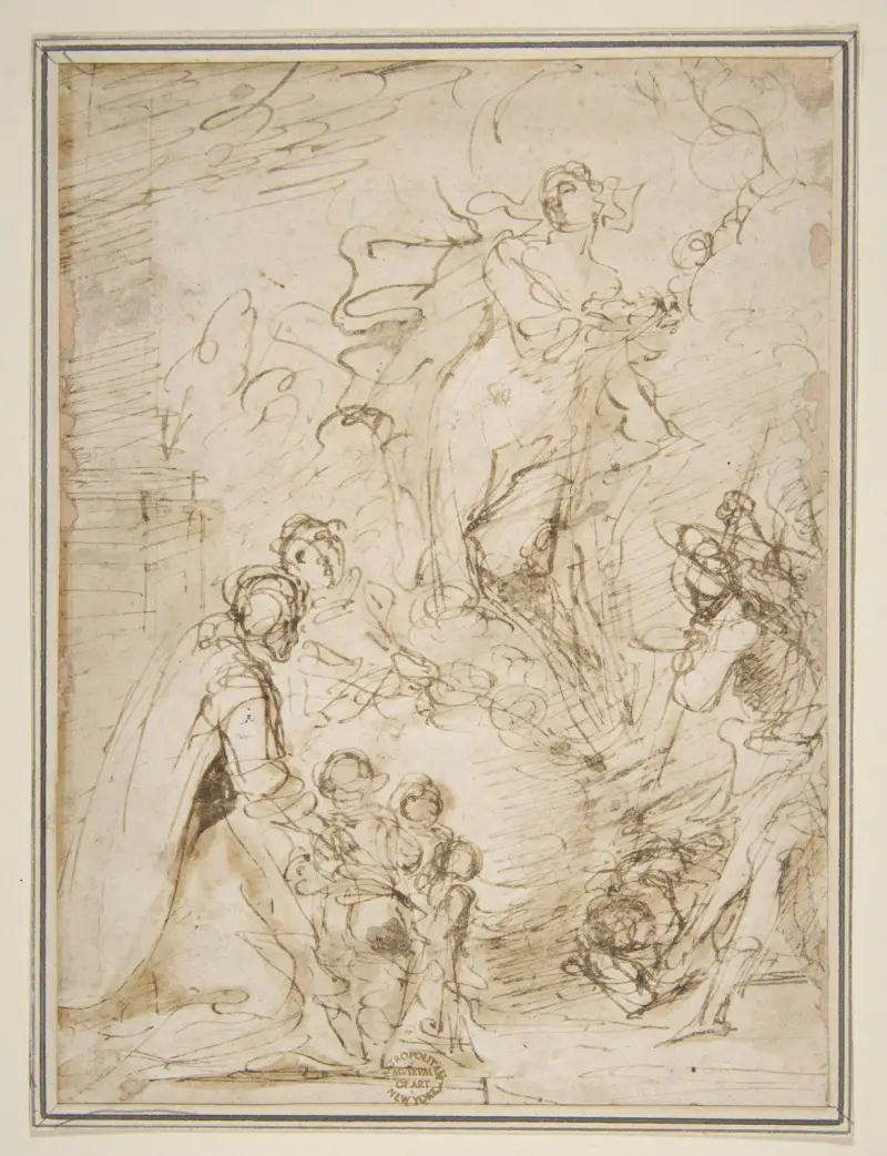 Eine Erscheinung von Salvator Rosa