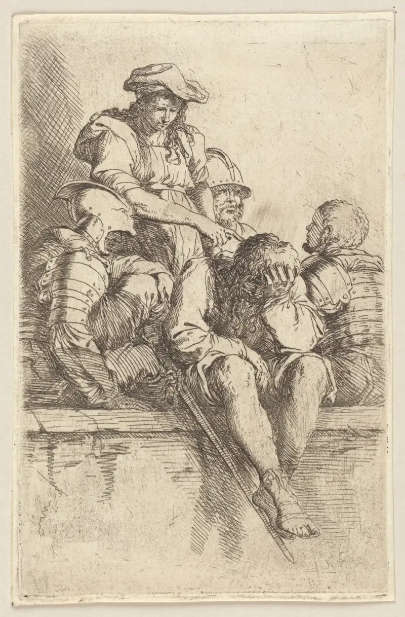 Pięciu żołnierzy, Salvator Rosa