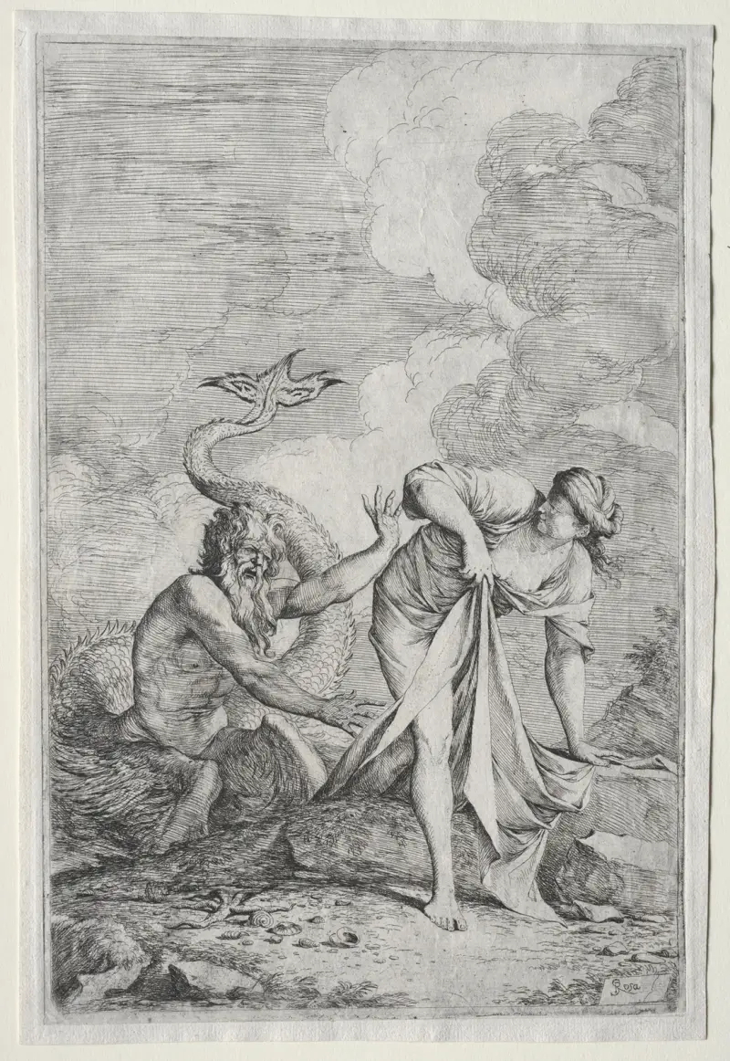 Glaucus und Skylla von Salvator Rosa