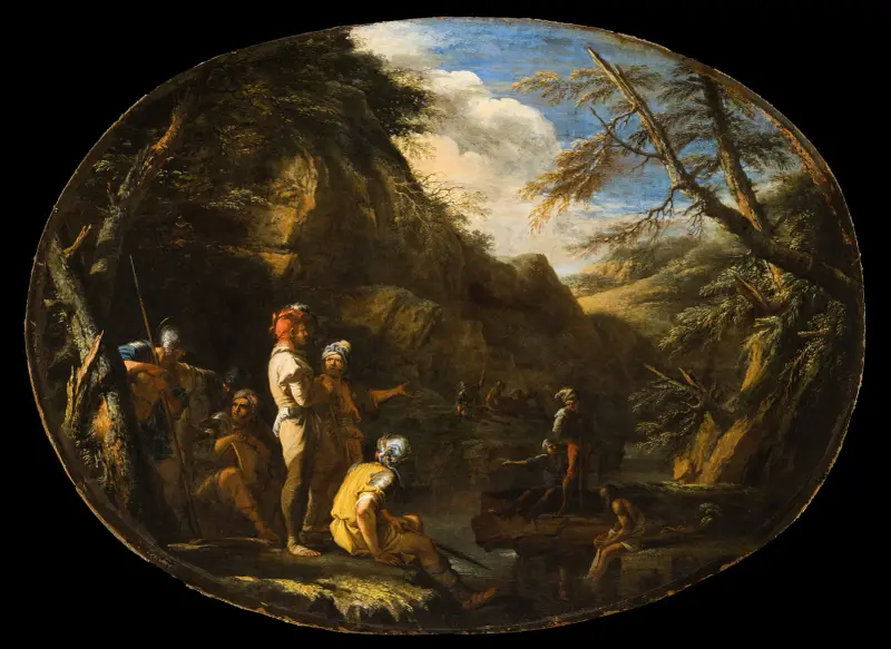 Krajina s ozbrojenými muži, 1640 – Nr. 1, Salvator Rosa