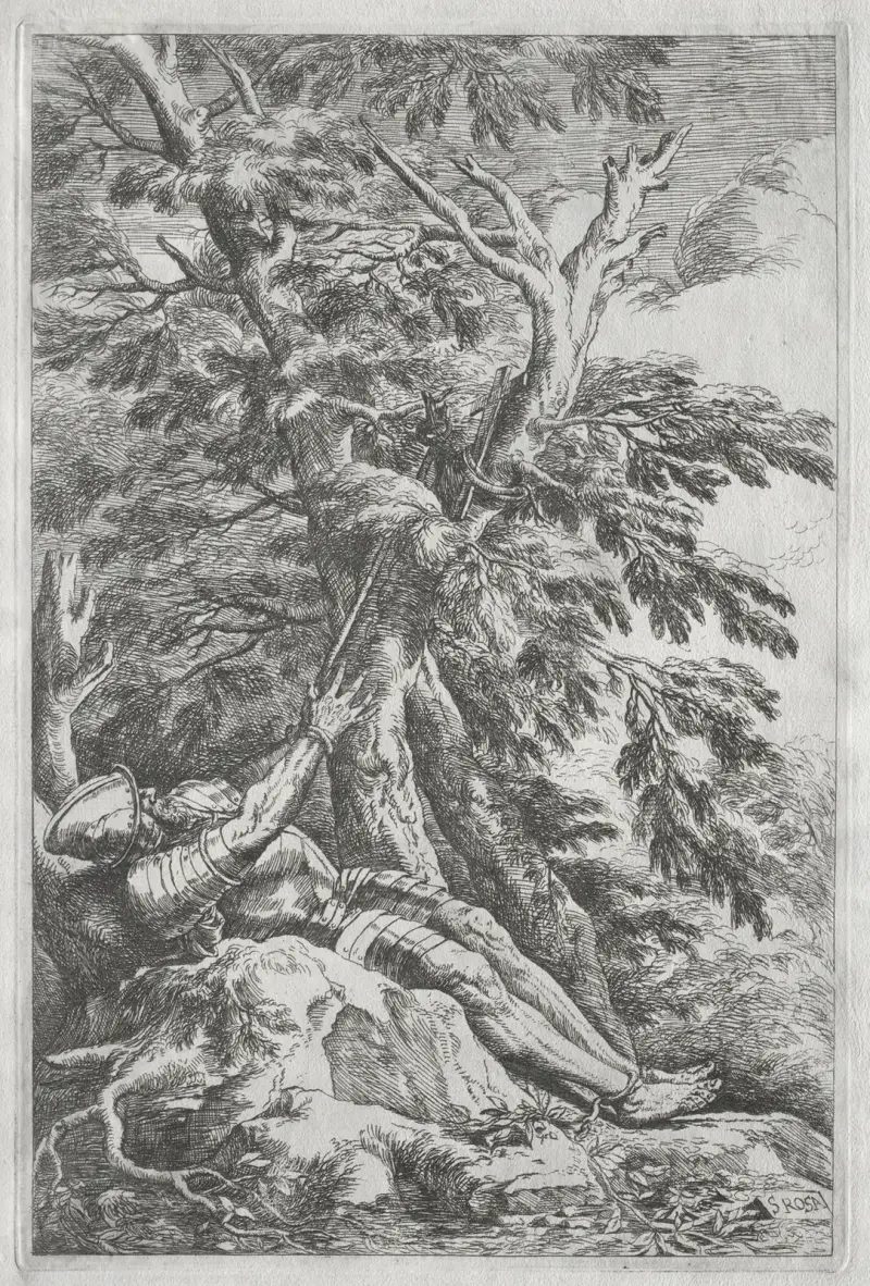 Der heilige Wilhelm der Eremit von Salvator Rosa