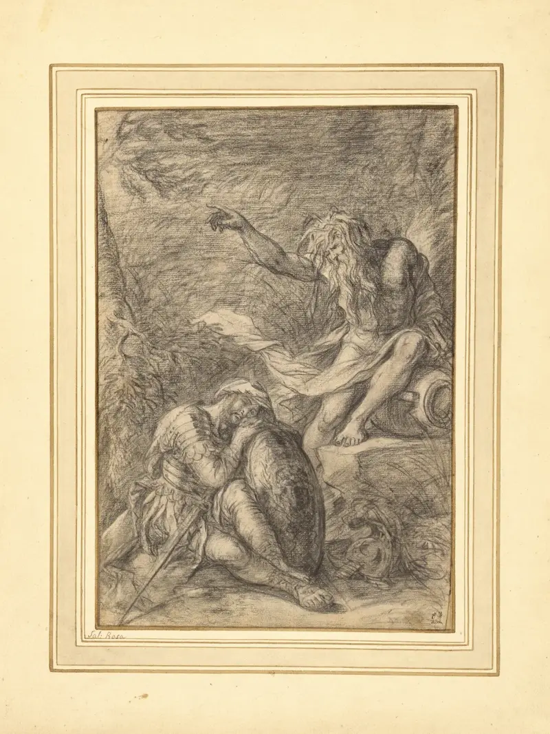The Dream of Aeneas av Salvator Rosa