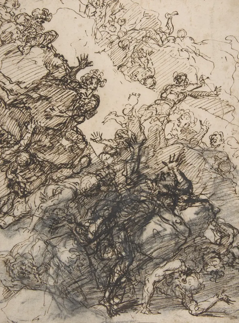 Jättarnas fall av Salvator Rosa