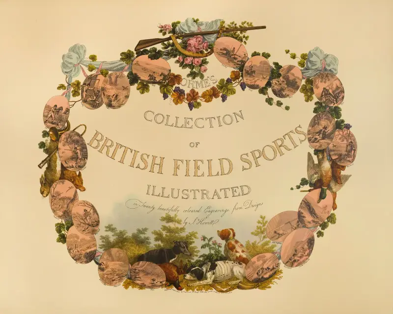 Orme’s Collection of British Field Sports – Titelblatt von Samuel Howitt