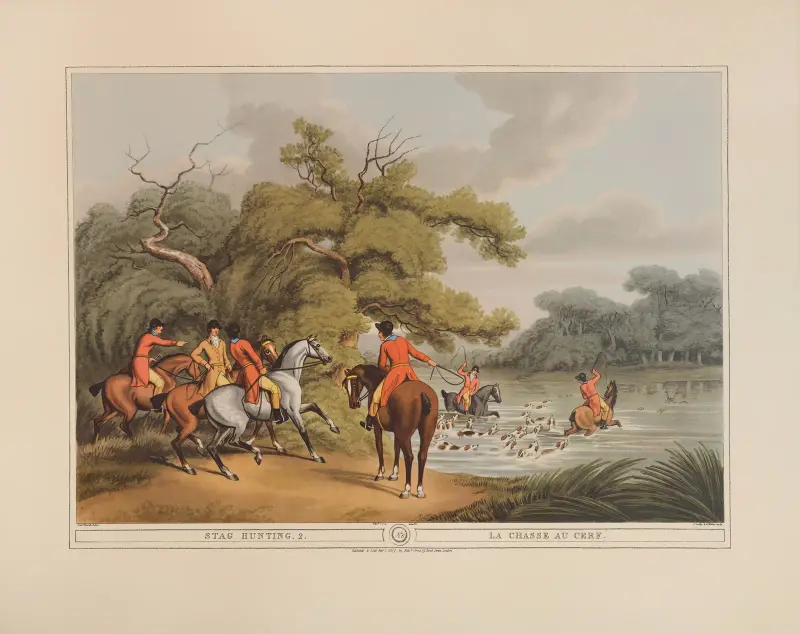 Hirschjagd, 2 von Samuel Howitt