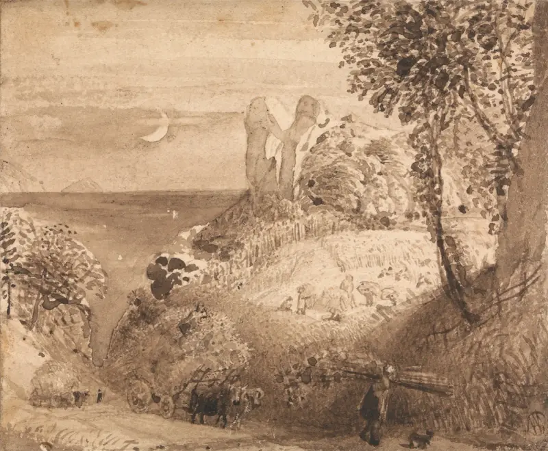 En pastoralscen av Samuel Palmer