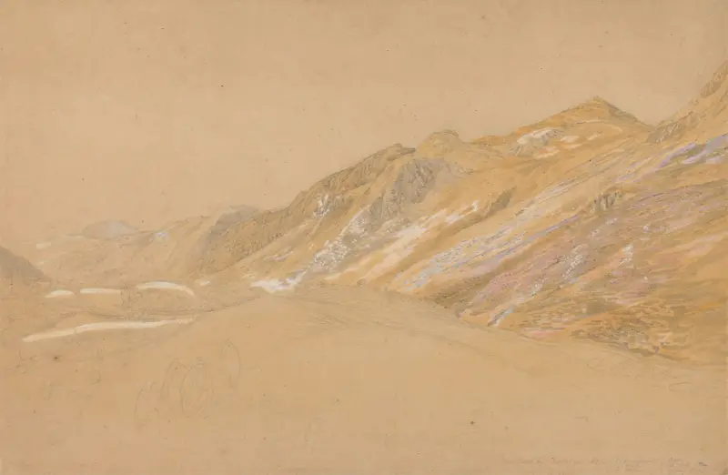 Berg vid resenärens rastplats nära Dolgelly av Samuel Palmer