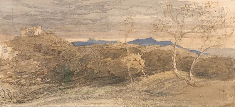 Scen från Wales av Samuel Palmer