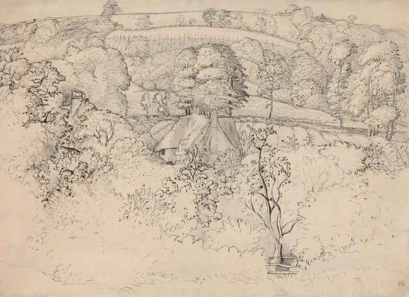 Den enkla stugan, Shoreham av Samuel Palmer