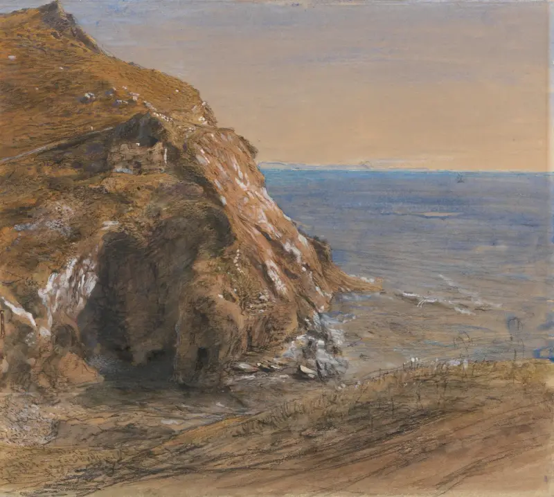 The Rock Slip near Boscastle av Samuel Palmer
