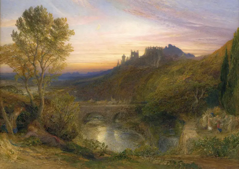 Die turmreiche Stadt von Samuel Palmer