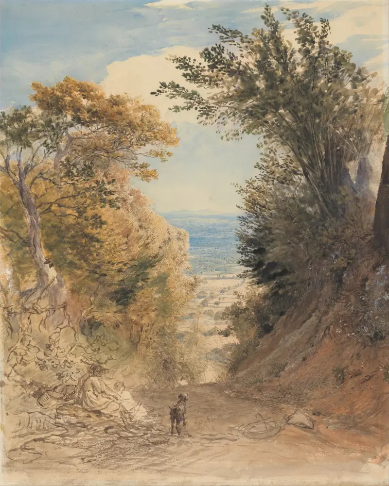 View from Rook’s Hill, Kent av Samuel Palmer