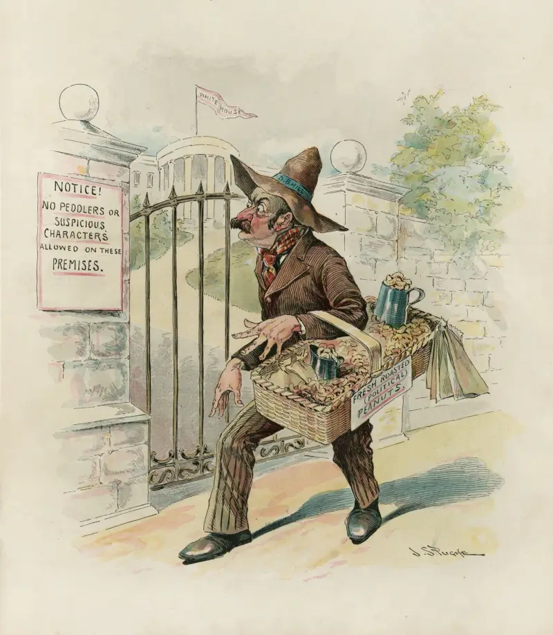 Puck’s presidential impossibility. The political peanut vender av John Samuel Pughe