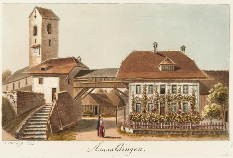 Amsoldingen av Jakob Samuel Weibel