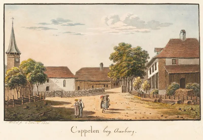 Kapelle bei Aarberg von Jakob Samuel Weibel