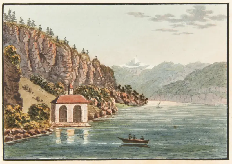 Chapelle de G Tell au lac des quatre Cantons av Jakob Samuel Weibel