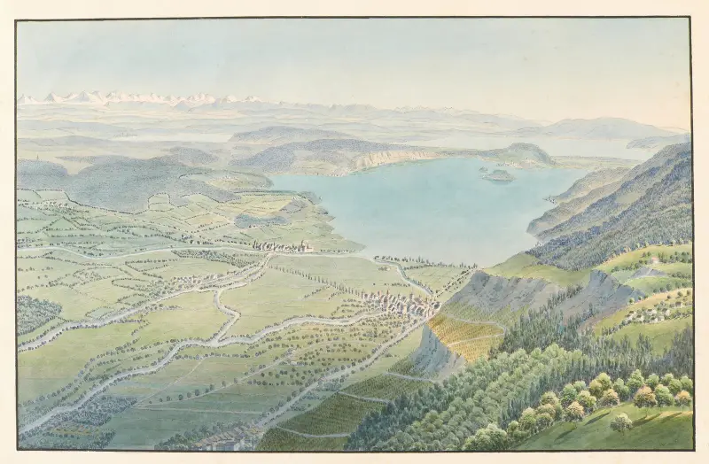 Gegend v. Biel u. Nidau av Jakob Samuel Weibel