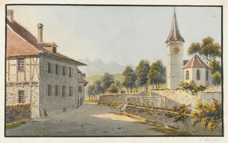 Gerzensee av Jakob Samuel Weibel