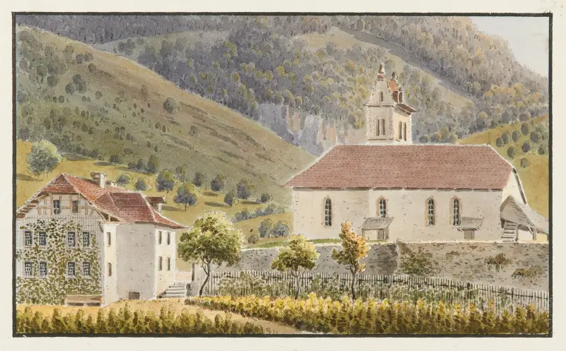 Gsteig bei Interlaken av Jakob Samuel Weibel