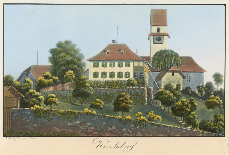 Kirchdorf av Jakob Samuel Weibel