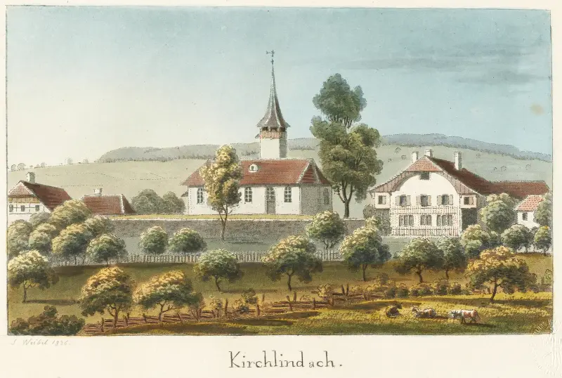 Kirchlindach av Jakob Samuel Weibel