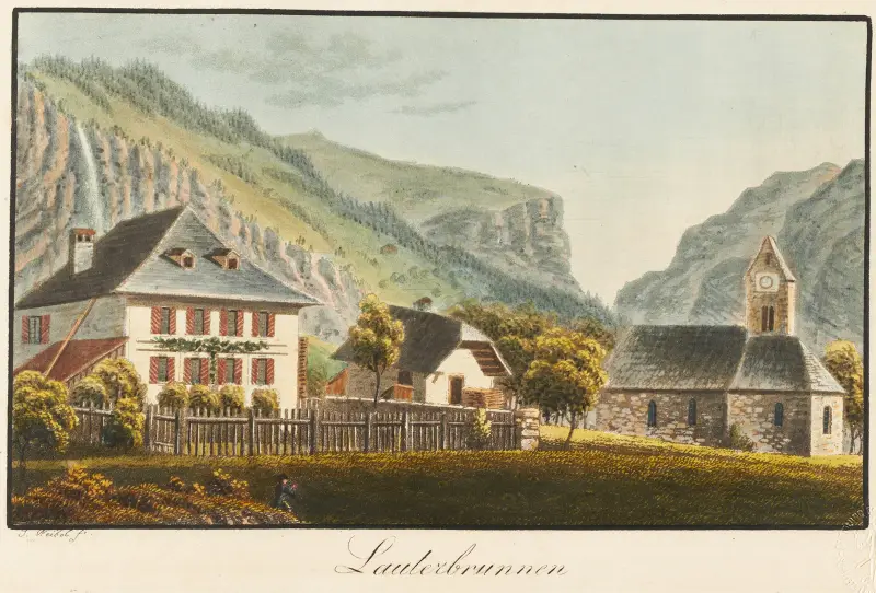 Lauterbrunnen av Jakob Samuel Weibel