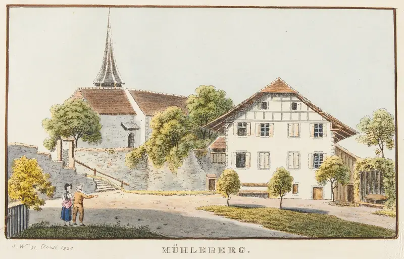 Mühleberg av Jakob Samuel Weibel