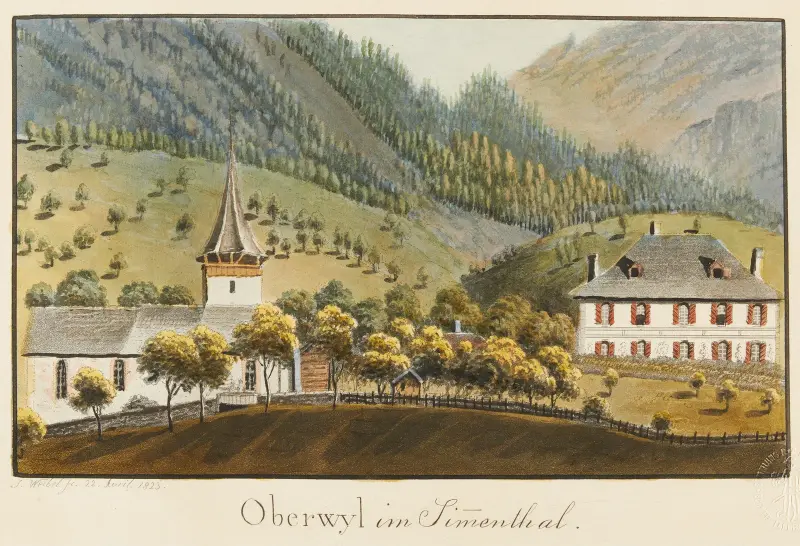 Oberwyl i Simmental av Jakob Samuel Weibel