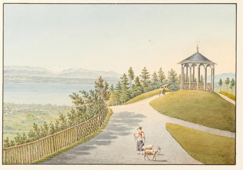 Pavillon du Signal de Bougy av Jakob Samuel Weibel