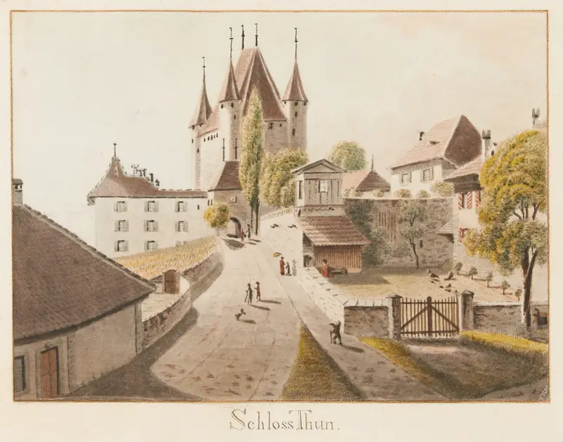 Slottet Thun av Jakob Samuel Weibel